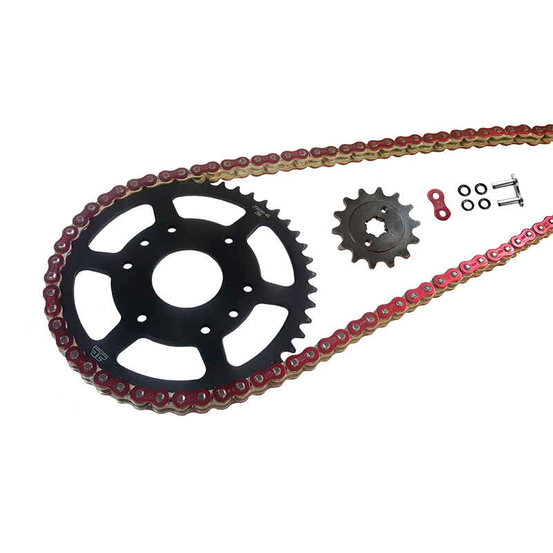 EK-Chain chain Kit 530 MVXZ-2 for Honda CB1000R Type SC60 from Model Year 2008 - Red Colour
