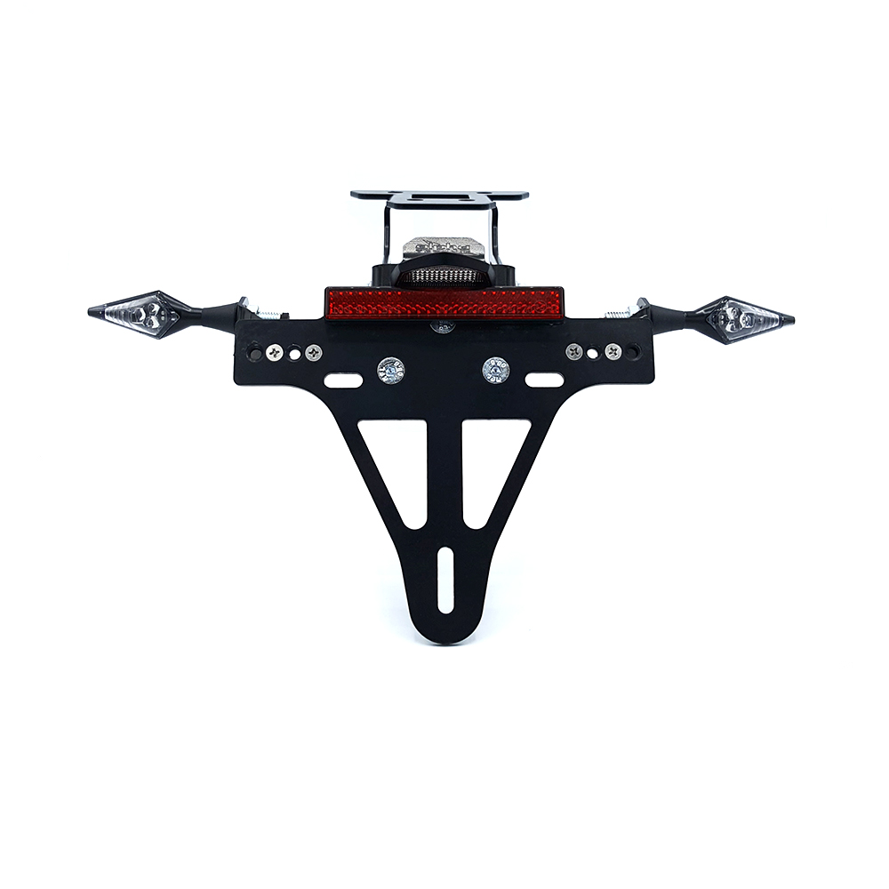 alpha Technik License Plate Holder-flasher light, turn signal-Kit X-LED (front + rear) for Kawasaki Z650 and Ninja 650 Type: ER650K / EX650M from model year 2020