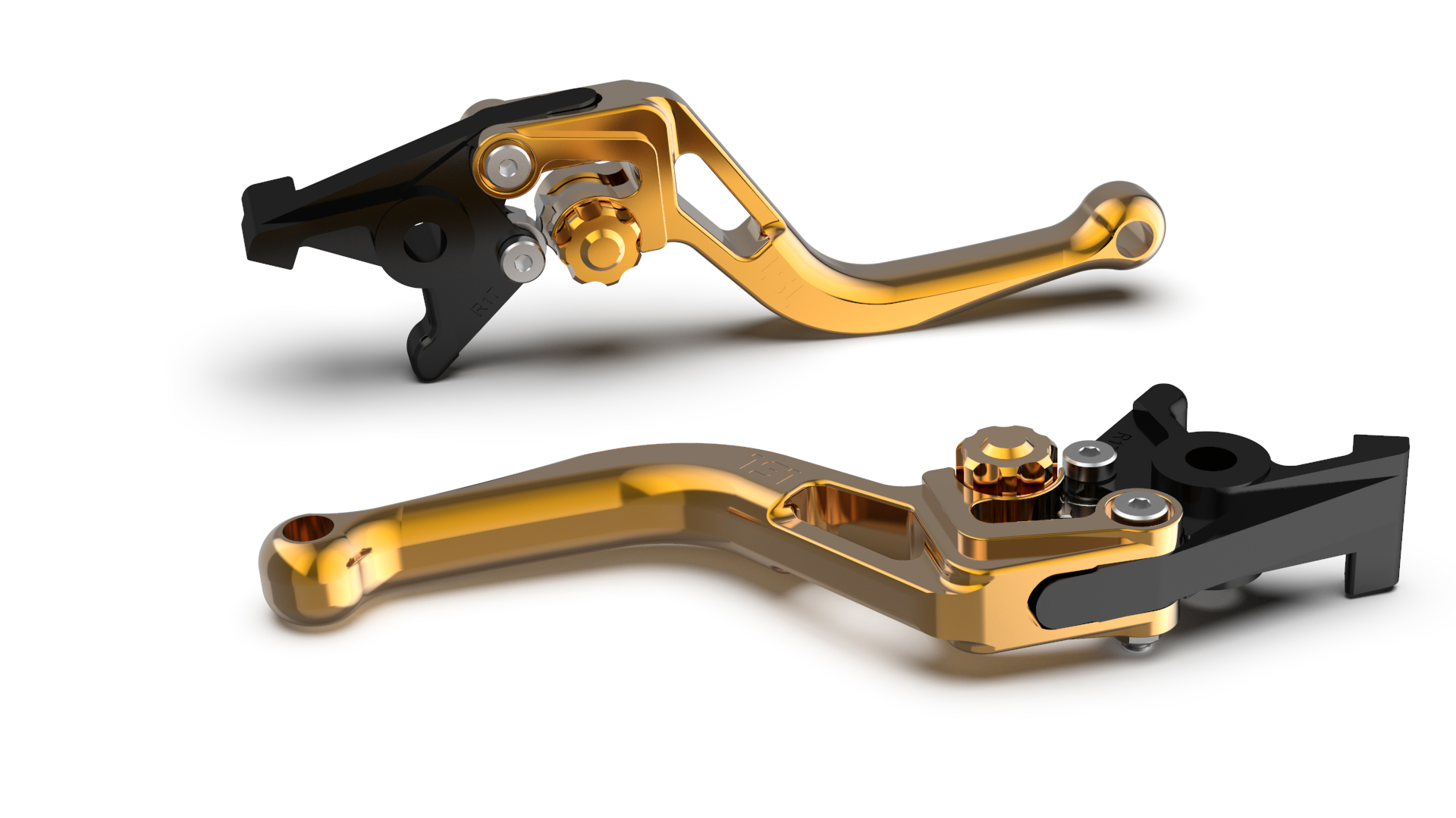 LSL clutch lever BOW L83R, short, gold/gold