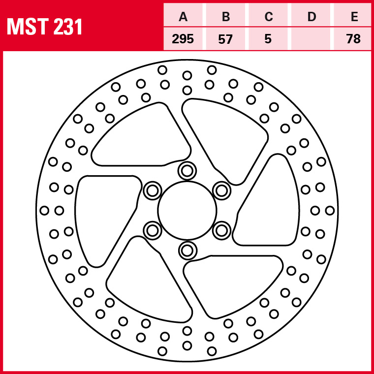 TRW brake disc All-round fixed MST231