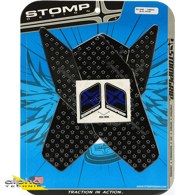 Stompgrip black, Volcano, for Yamaha YZF-R6, 2008-2016