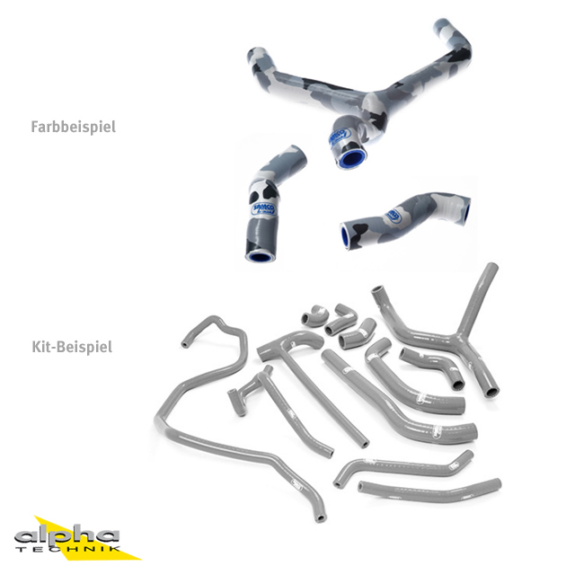 SAMCO SPORT Silicone Hose Kit 1 urban camouflage for Ducati Diavel 1200 Model Year 2011-2018