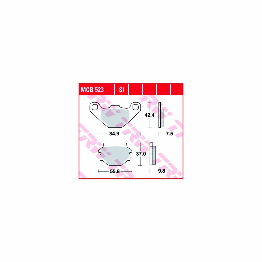 TRW Brake Pad Set Allround MCB523