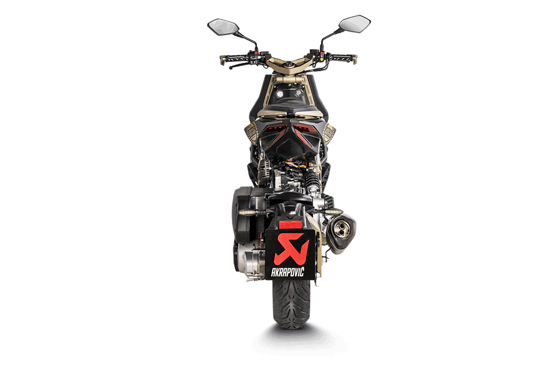 Akrapovic Slip-On Line (Titanium) exhaust system for Italjet Dragster 125 / 200 from model year 2021-