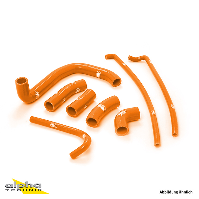 SAMCO SPORT Silicone Hose Kit orange for Kawasaki ZX7R Model Year 1996-2003