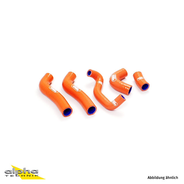 SAMCO SPORT Silicone Hose Kit Orange for KTM EXCF250 XCFW250 Model Year 2008-2011