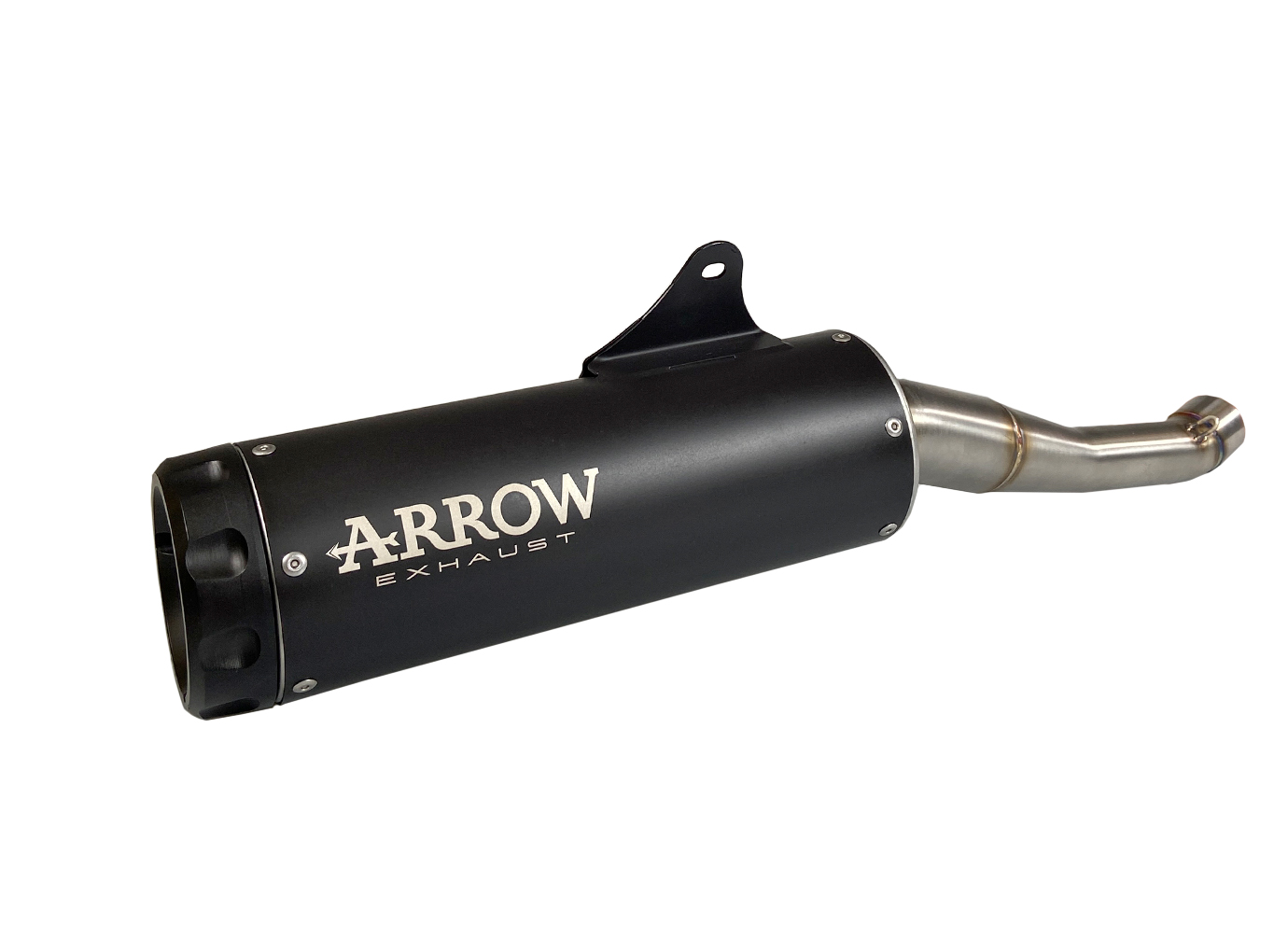ARROW REBEL DARK Sip-On Exhaust with Aluminium End Cap for Yamaha XSR 125 Model Year 2022-