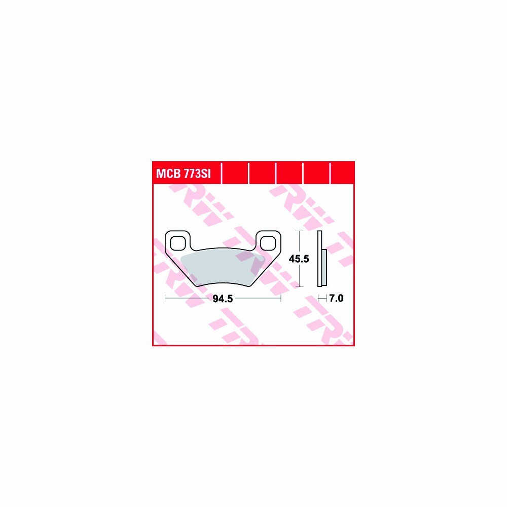TRW brake pad Set Sintered Off-road MCB773SI