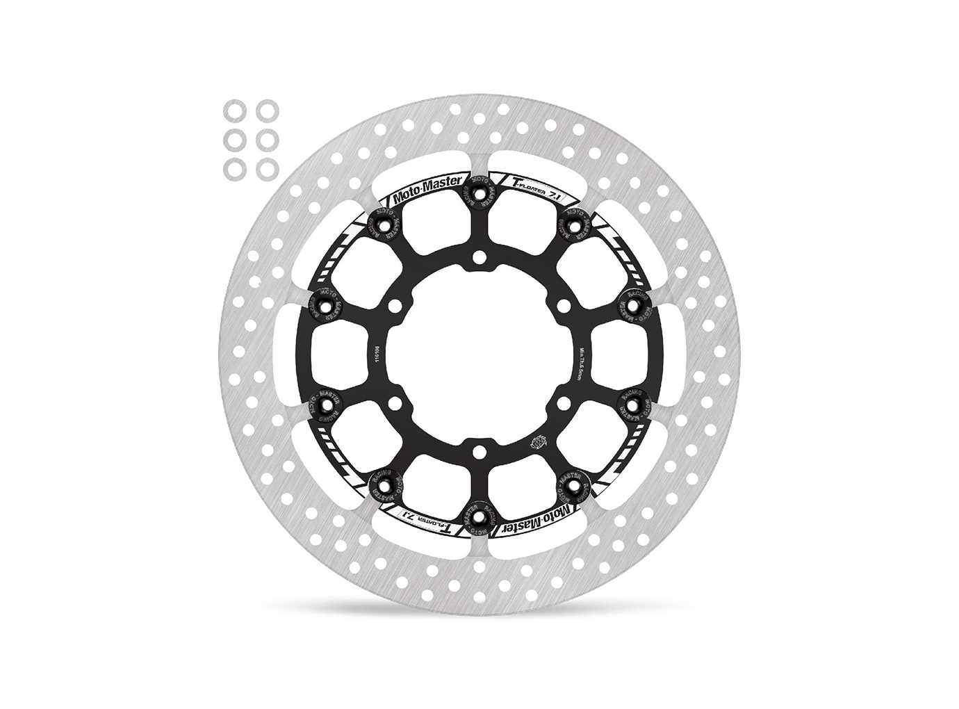 MOTO MASTER brake disc front symmetric, T-Floater for Suzuki GSX-R1000 / R Model Year 2017-2021