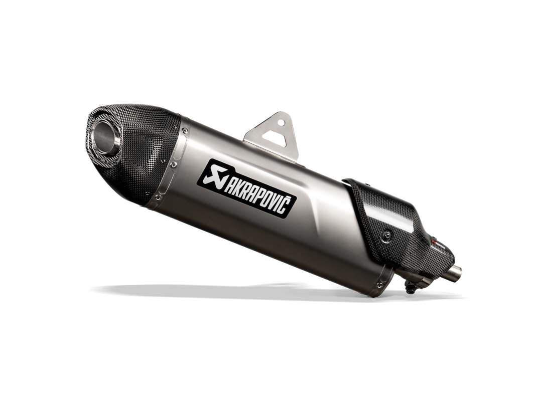 Akrapovic Slip-On Line (Titanium) exhaust system for Triumph Tiger 1200 GT, Rally, 2022-2024