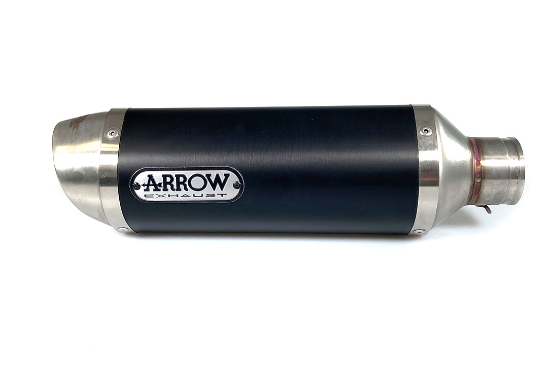 ARROW Street Thunder Exhaust for Honda CBR650F 2014-, Black Aluminium with Stainless Steel End Cap (Only with ARROW Manifold)