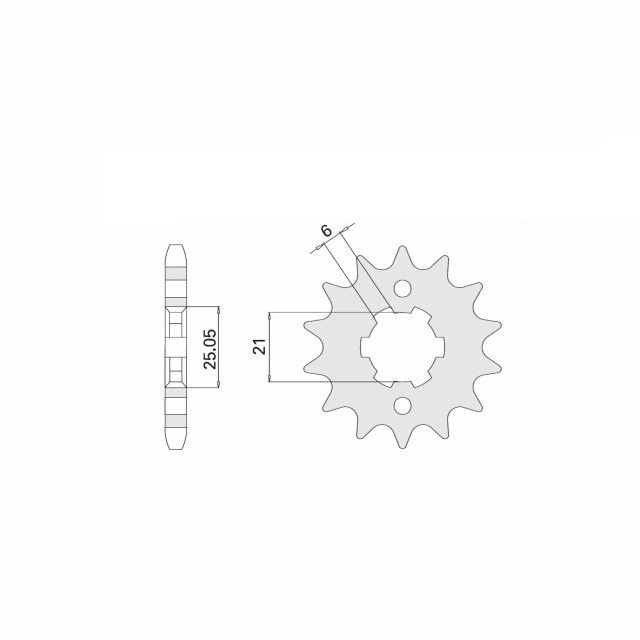 Sprocket, 15 teeth, 530 pitch