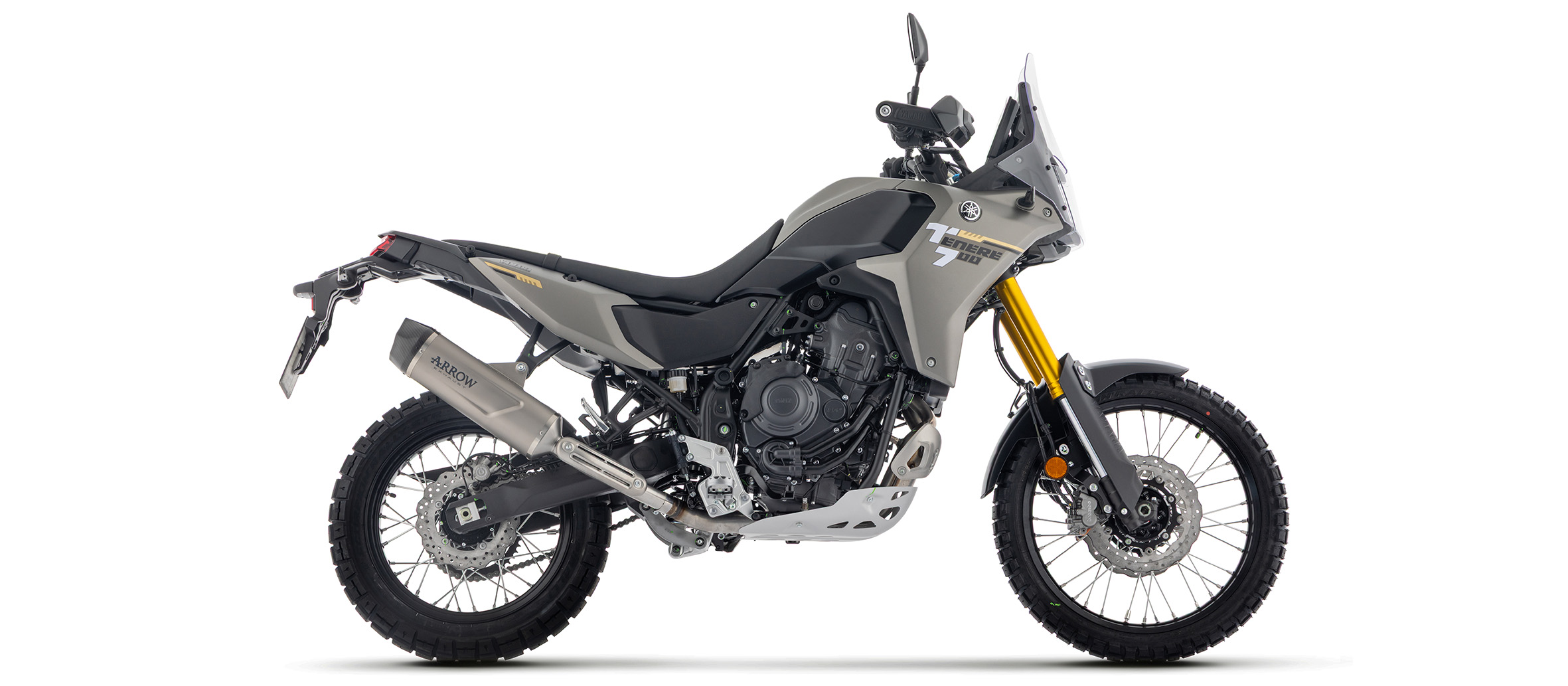ARROW DARK INDY RACE Yamaha Tenere 700 DM20 2025- Black Aluminium