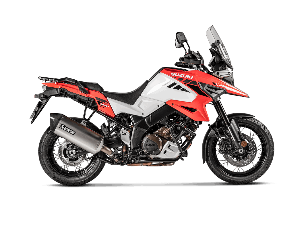 Akrapovic Slip-On Line (Titanium) Exhaust for Suzuki V-Strom 1000 2014-2019 and V-Strom 1050 from 2020-2025