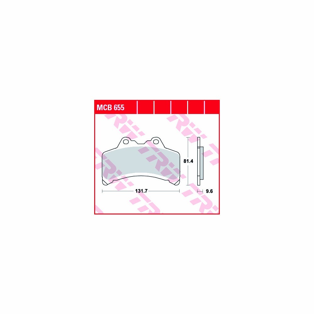 TRW brake pad All-round MCB655 fronte