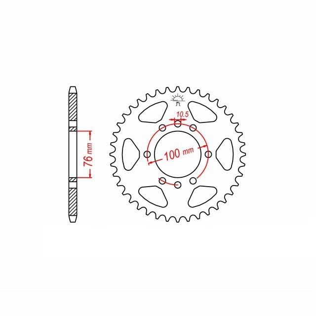 rear sprocket Aluminium, SUZUKI Z-42