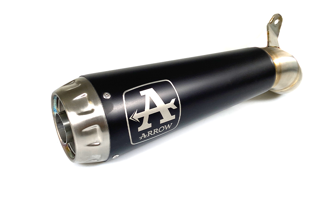 ARROW DARK PRO-RACE Black Silencer for Ducati Scrambler 800 Desert Sled from model year 2017-