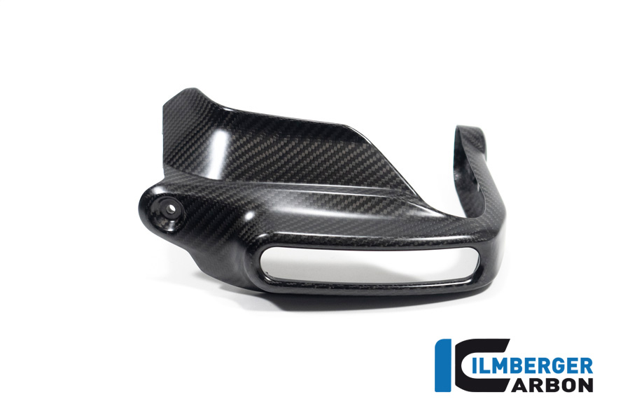 Ilmberger Carbon Large Hand Protector with flasher light, turn signal mount left side L/S, matt, BMW R1300GS 2023-