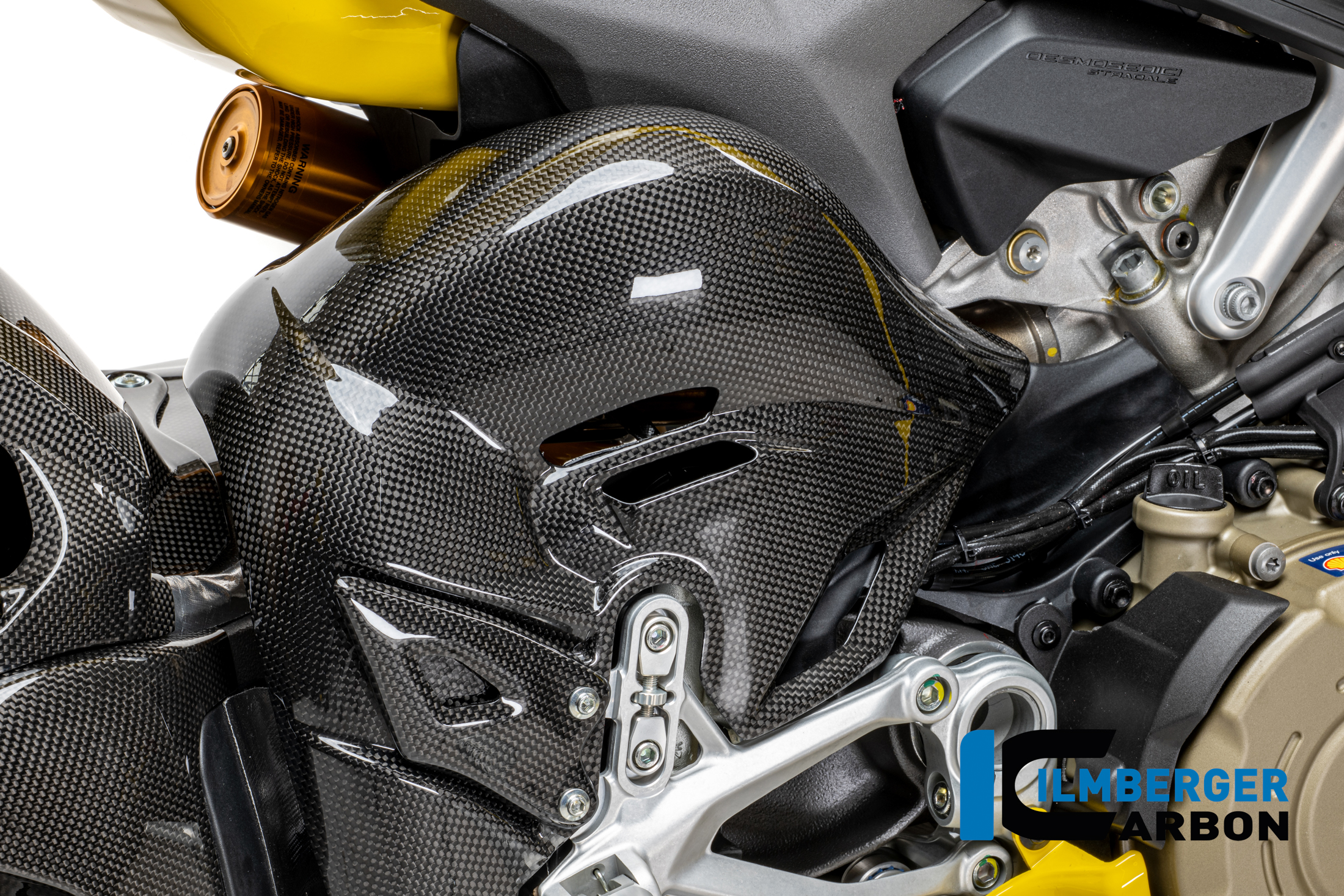 Ilmberger Carbon Exhaust Heat Shield, gloss, Ducati Panigale V4, S, R, 2025-