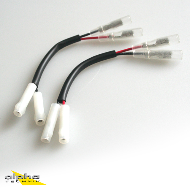 Adapter cable (pair) for use of LED flasher light, turn signal on Triumph vehicles