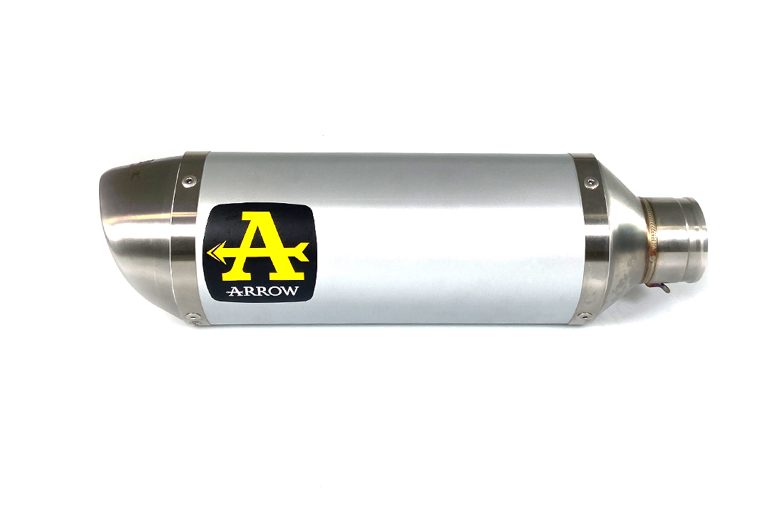 ARROW THUNDER Exhaust for Yamaha MT09 / Tracer 900 2013-, Aluminium with Stainless Steel End Cap (Only with ARROW Headers)