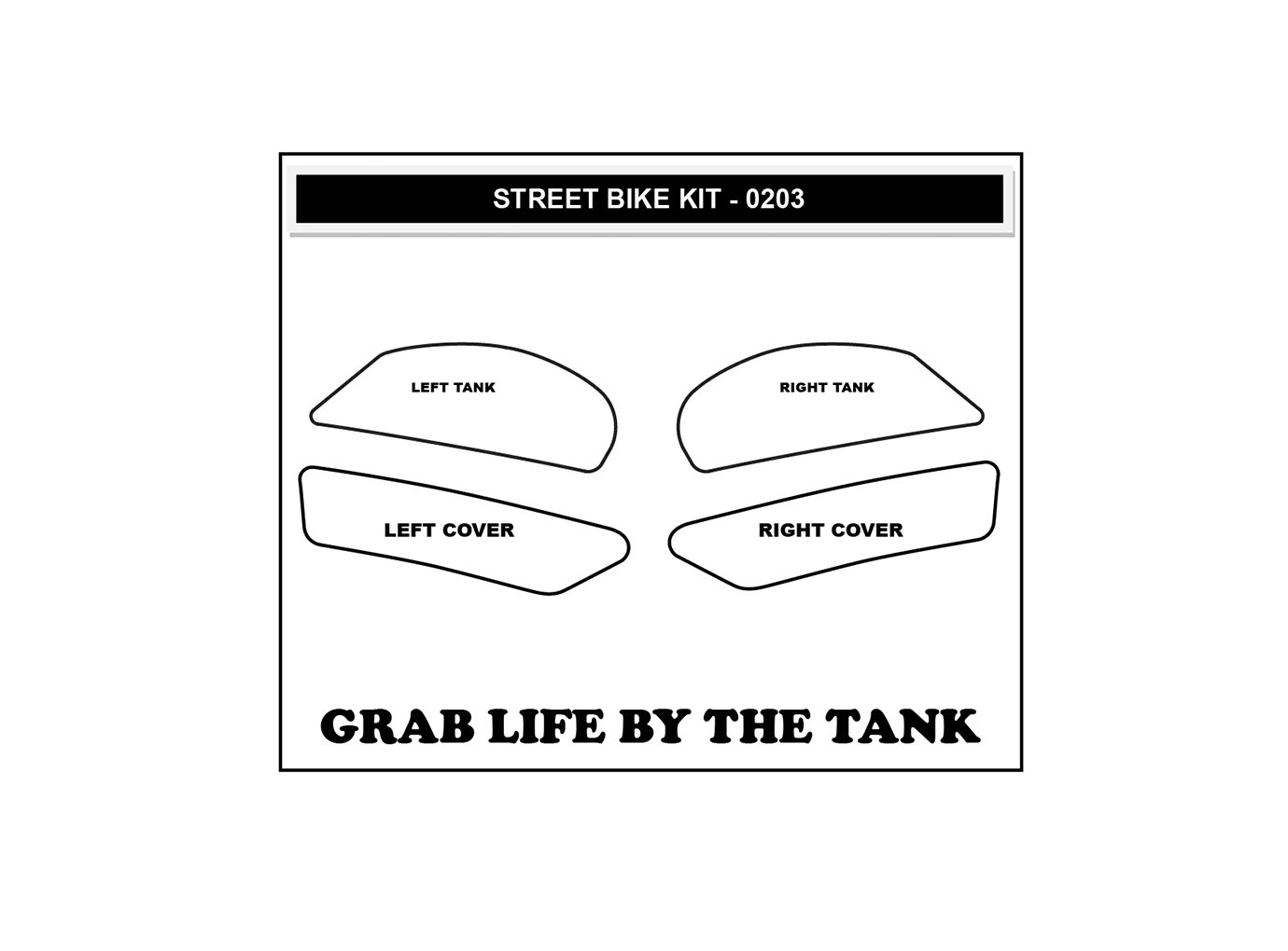 Stompgrip fuel tank Pad hybrid, Volcano, for Yamaha MT10, 2022-2025