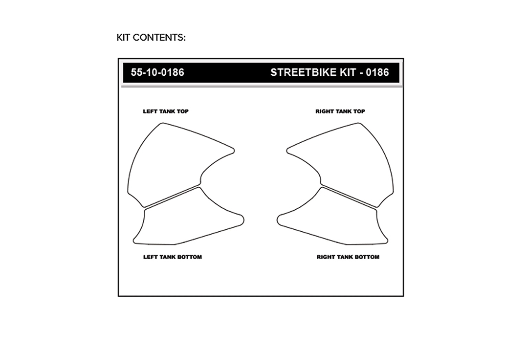 Stompgrip fuel tank Pad Clear, Volcano, Streetbike fuel tank Kit, for KTM 1290 Super Adventure S, R, 2021-2024