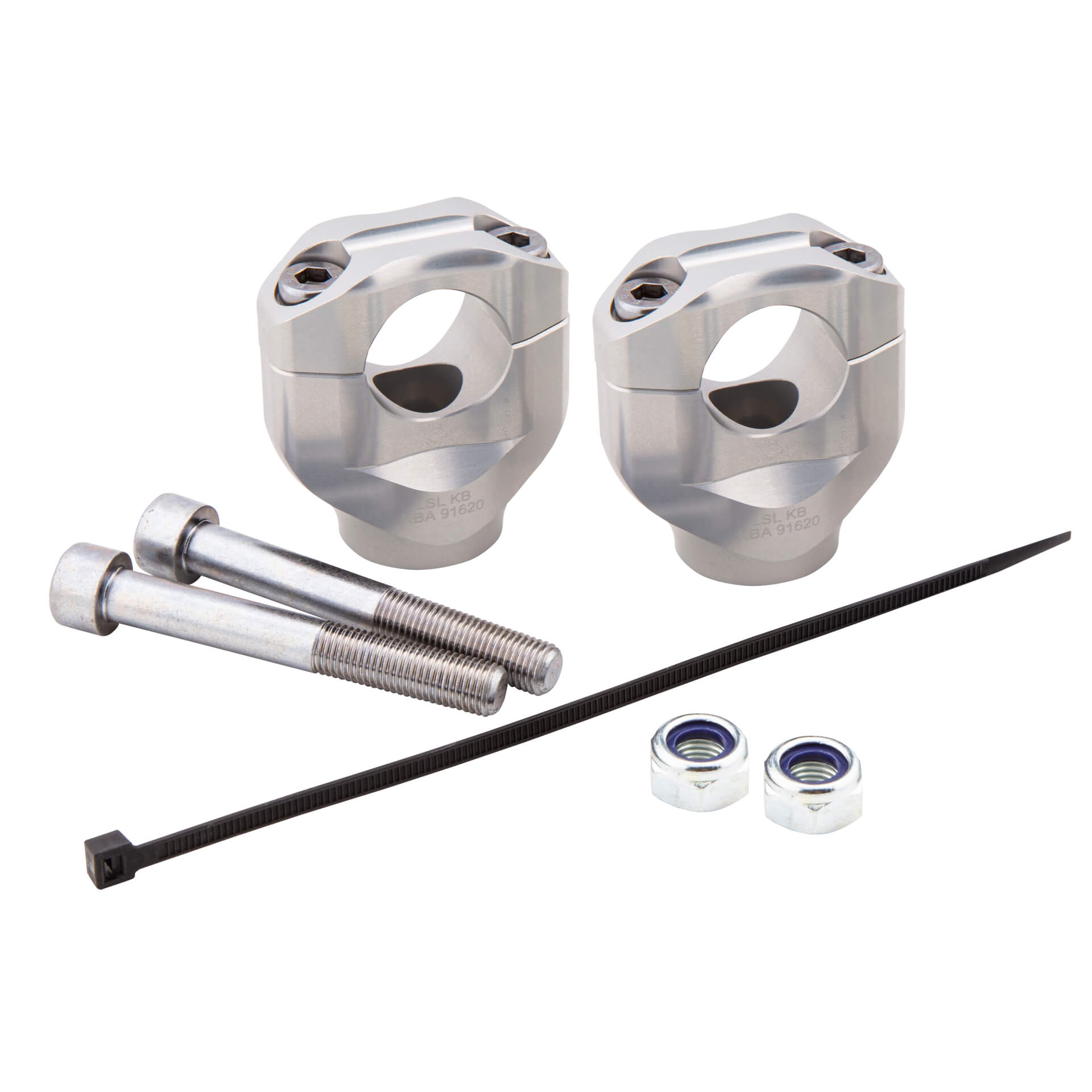 LSL Riser Kit 28.6 mm for BMW S1000R, Type 2R99, 2R99r, 2021-, silver