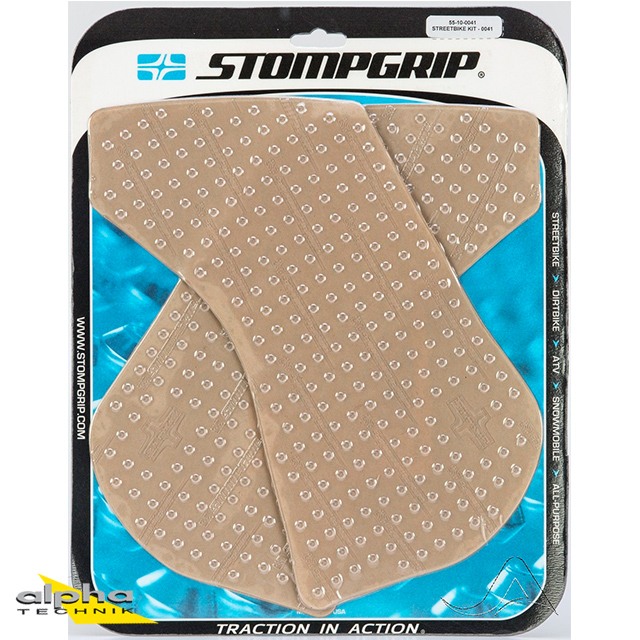 Stompgrip clear, Volcano, for Kawasaki KLR650, 2000-2018