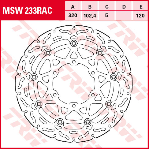 TRW brake disc Sporty Floating MSW233RAC