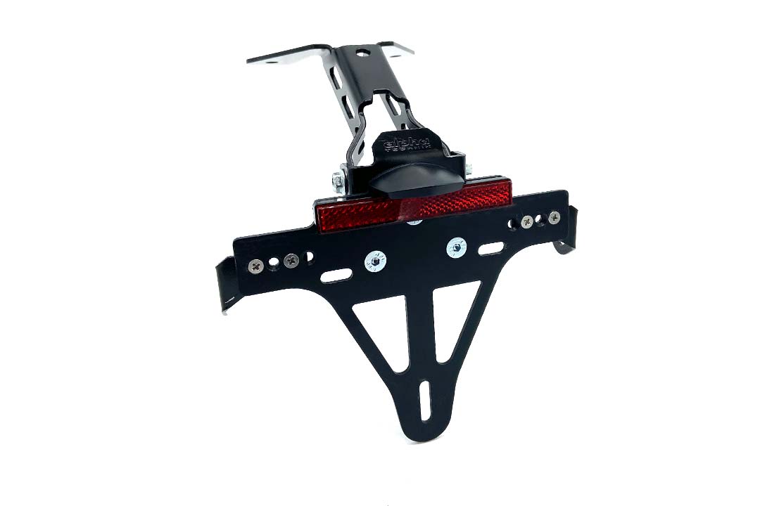 alpha Technik License Plate Holder for Aprilia RS125 and Tuono 125, Type XA / XT, Model Year 2021-