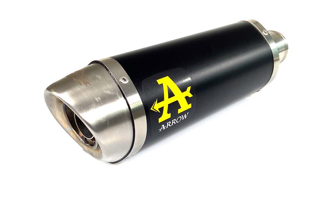 ARROW DARK THUNDER Black Aluminium Exhaust for Yamaha MT-07 Model Year 2021-
