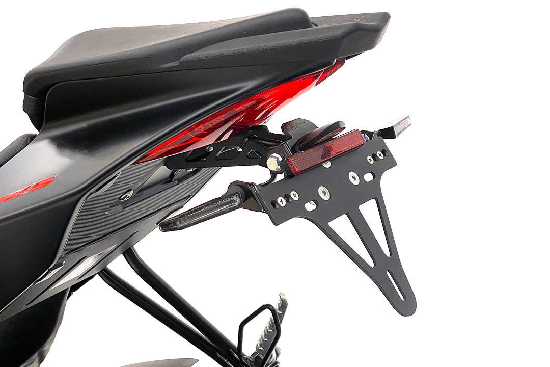 alpha Technik License Plate Holder for Aprilia RS125 and Tuono 125, Type XA / XT, Model Year 2021-