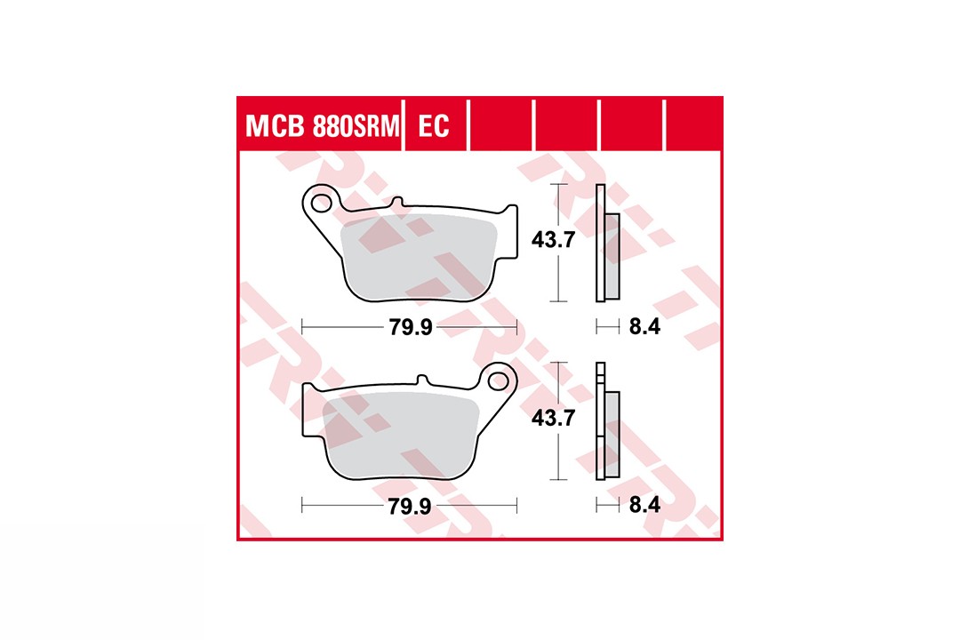 TRW Brake Pad Set MCB880EC Front