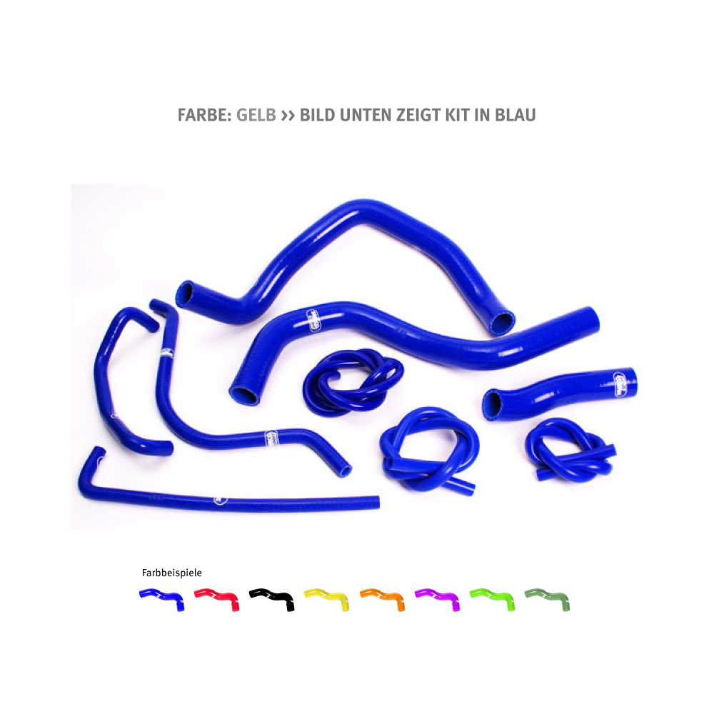 SAMCO SPORT Silicone Hose Kit yellow for Suzuki GSXR600 GSXR750 Model Year 2000-2003