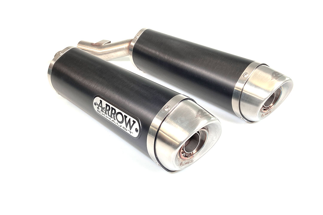 ARROW THUNDER for Kawasaki Z1000 2010-, black aluminium