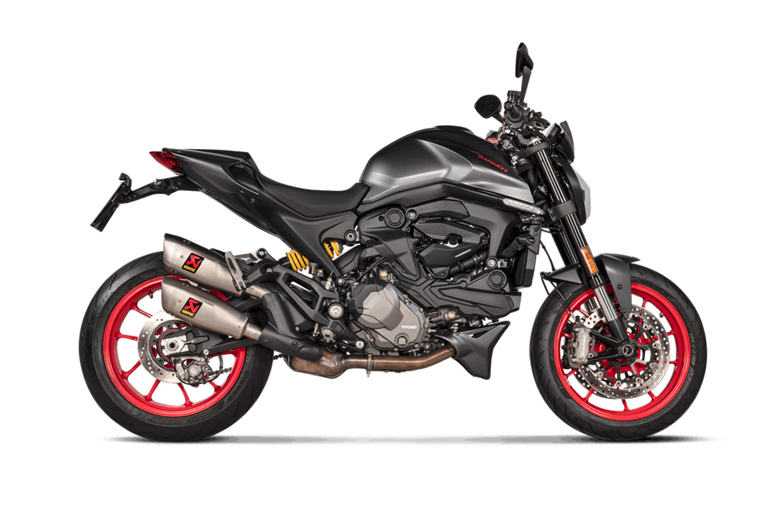 Akrapovic Slip-On Line (Titanium) Exhaust for Ducati Monster from model year 2021-