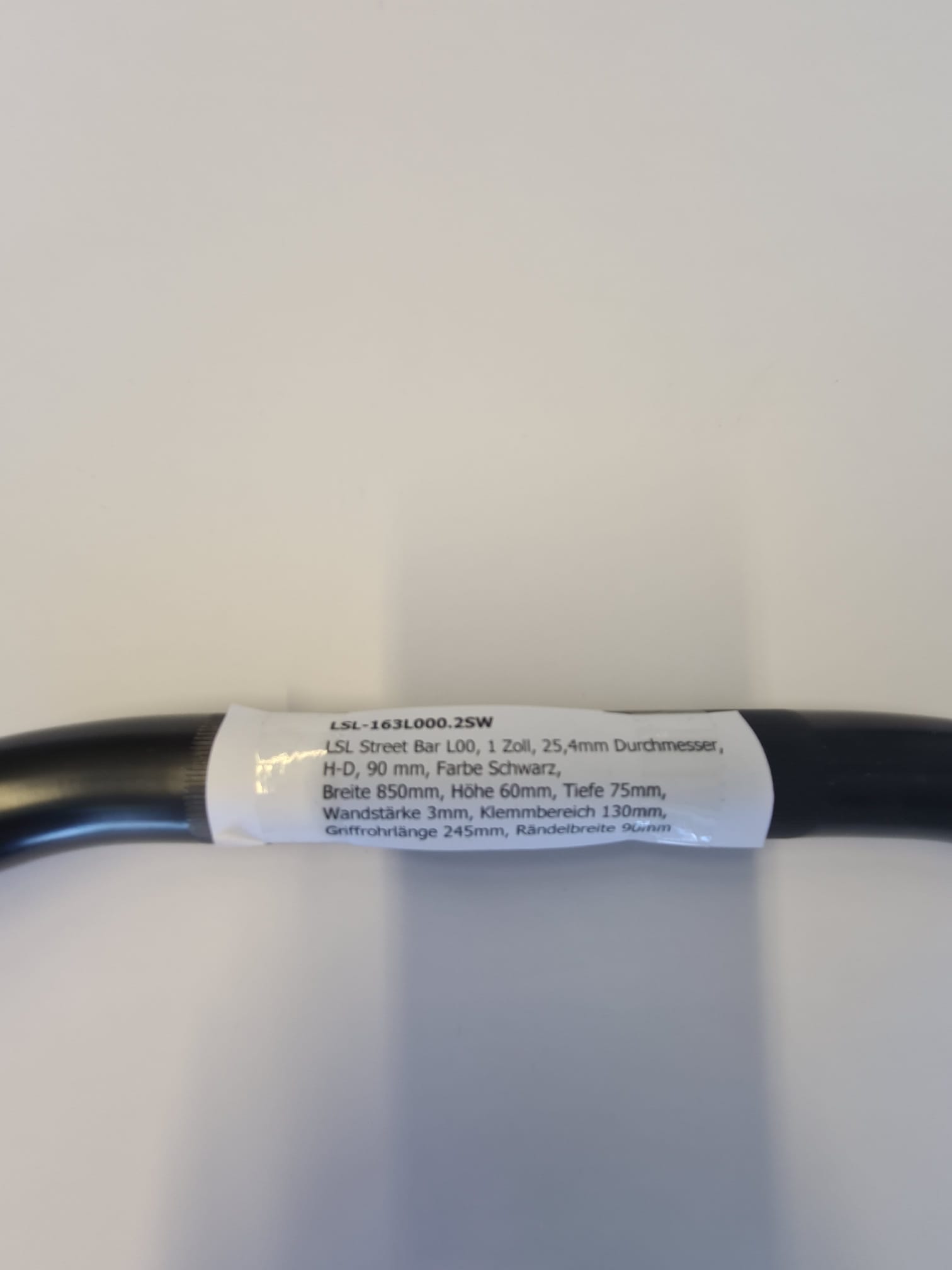 LSL Street Bar L00, 1 Inch, H-D, black