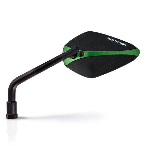 Barracuda Aluminium rear mirror Insert for A-Version Mirrors in Green