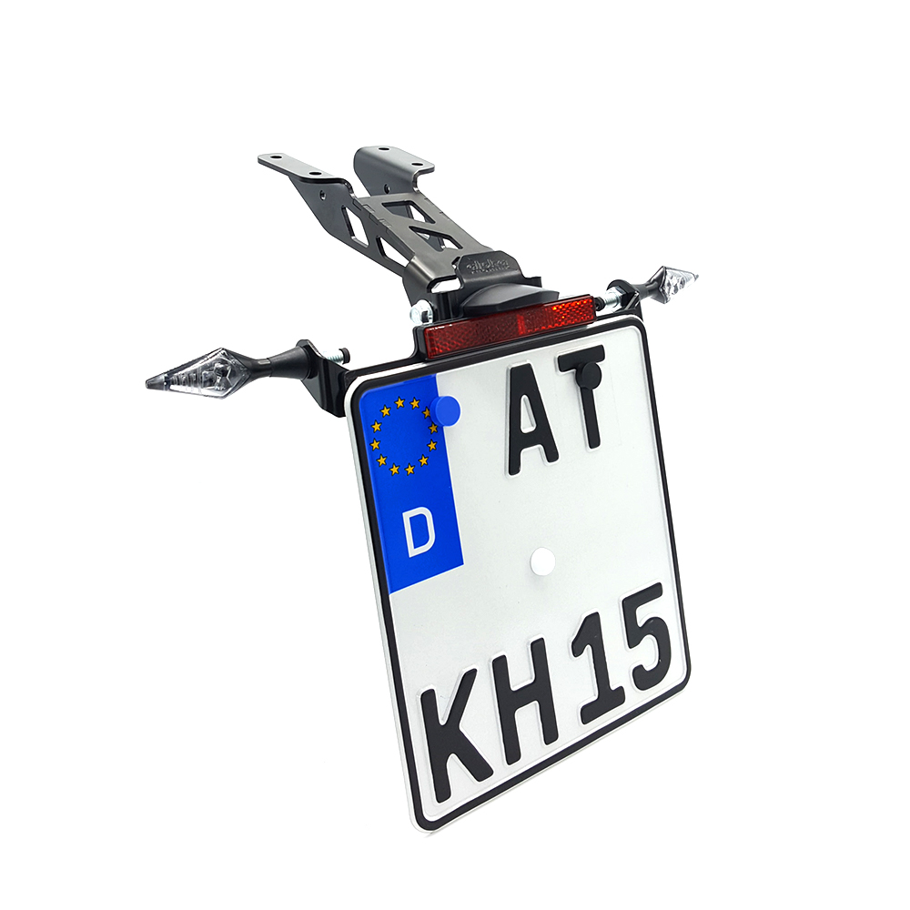 alpha Technik Number Plate Holder for Yamaha MT125, Type RE39, RE40 / RE47, from Model Year 2020-