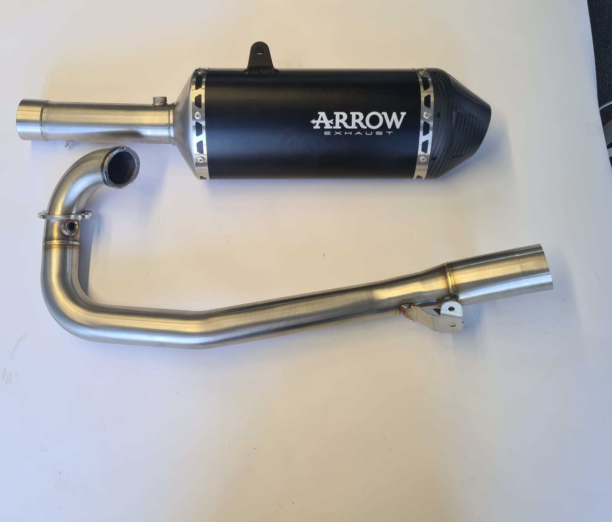 ARROW Explorer Dark Aluminium Full Exhaust System for KTM 690 Enduro R, SMC R and Husqvarna 701 Enduro, Supermoto, 2025-