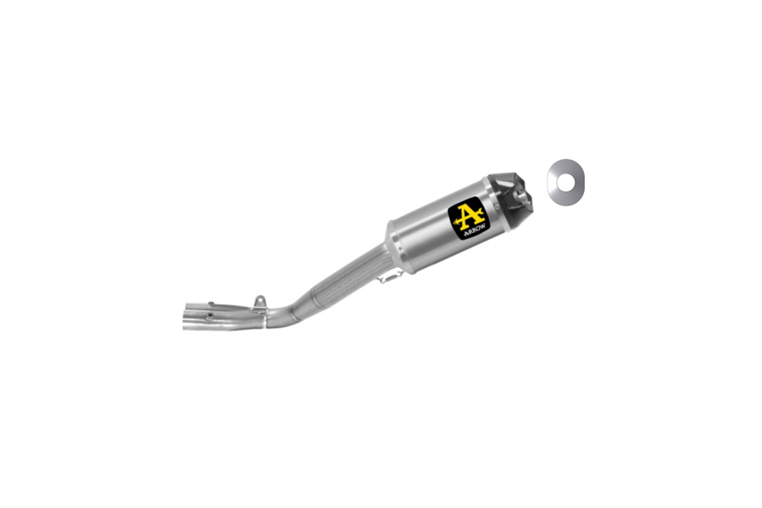 ARROW Half-System Racing Exhaust with Indy Race muffler/silencer for Yamaha YZF-R1 /M from model year 2020-