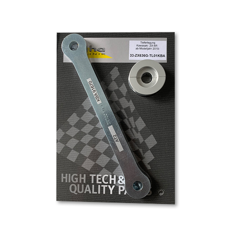 alpha Technik Lowering Kit 32mm for Kawasaki Ninja ZX-6R, Type ZX636G; Model Year 2019-
