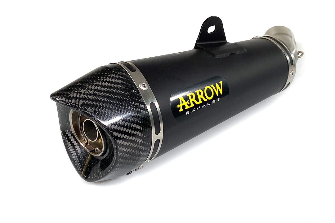 ARROW DARK X-KONE Exhaust for Honda MSX125 Model Year 2016-2019, Black Stainless Steel (Only with ARROW Header)