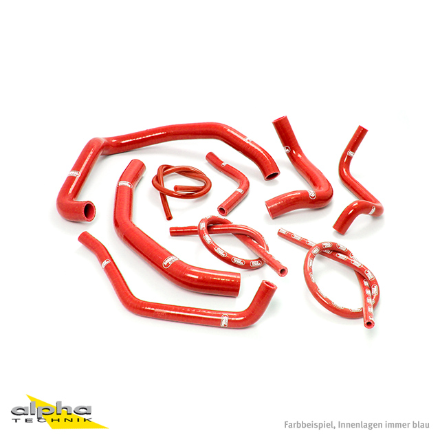 SAMCO SPORT Silicone Hose Kit 9-piece red for Honda CBR600F Sport Model Year 1999-2002