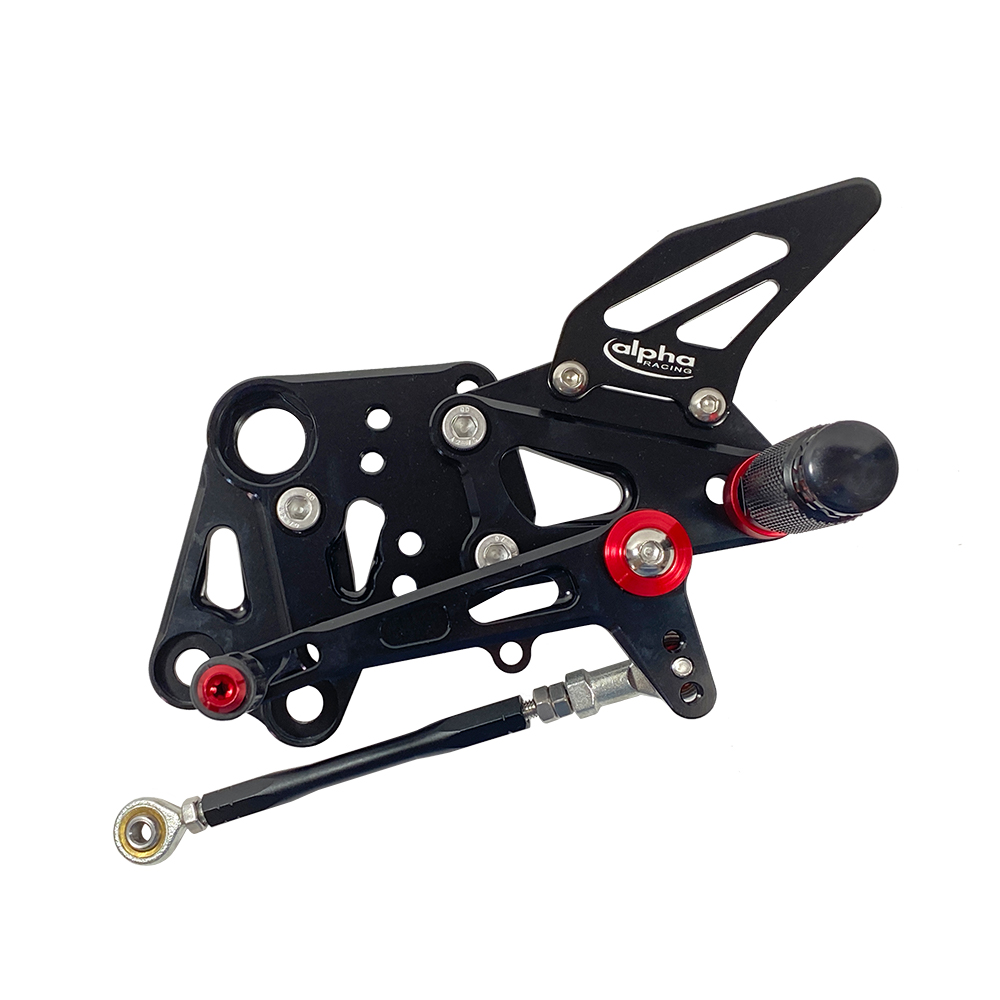 >TRACK< footrest system black KTM RC390 2014- ABE