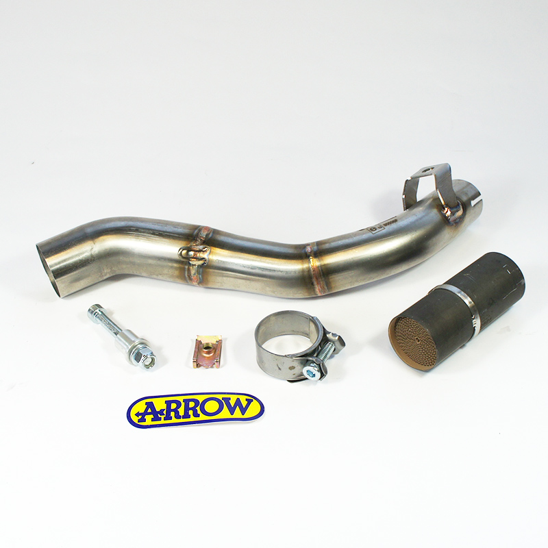 ARROW Mid-pipe for Honda CRF250L 2017- / CRF250 Rally 2017-, with catalyst