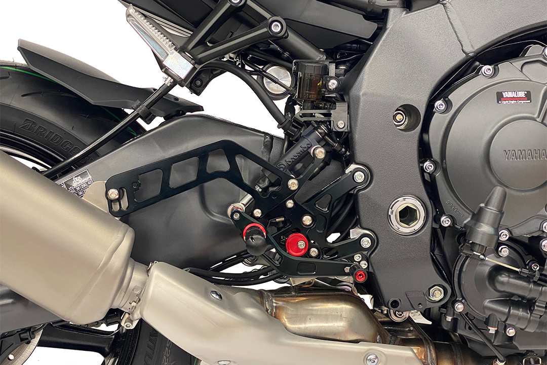 >TRACK< Rearset System black Yamaha MT10 2016- ABE