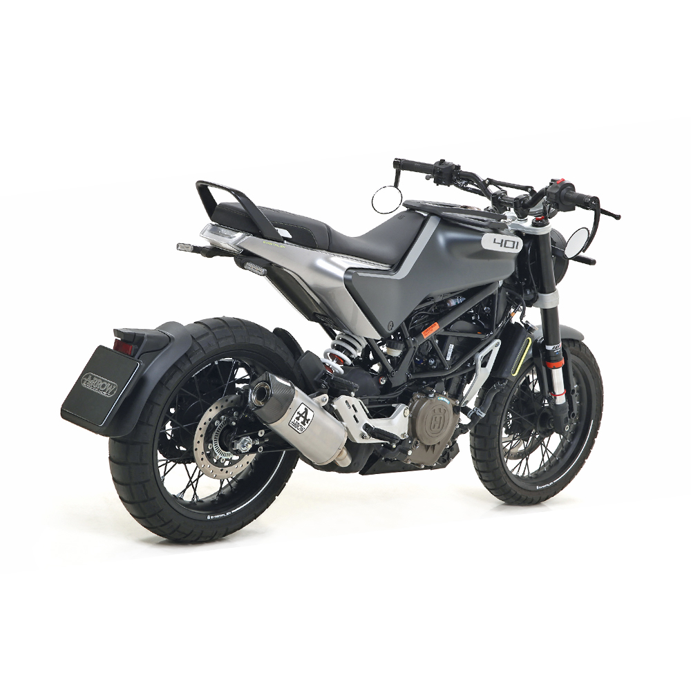 ARROW INDY RACE Exhaust for Husqvarna Svartpilen 401 / Vitpilen 401 2020-, Aluminium