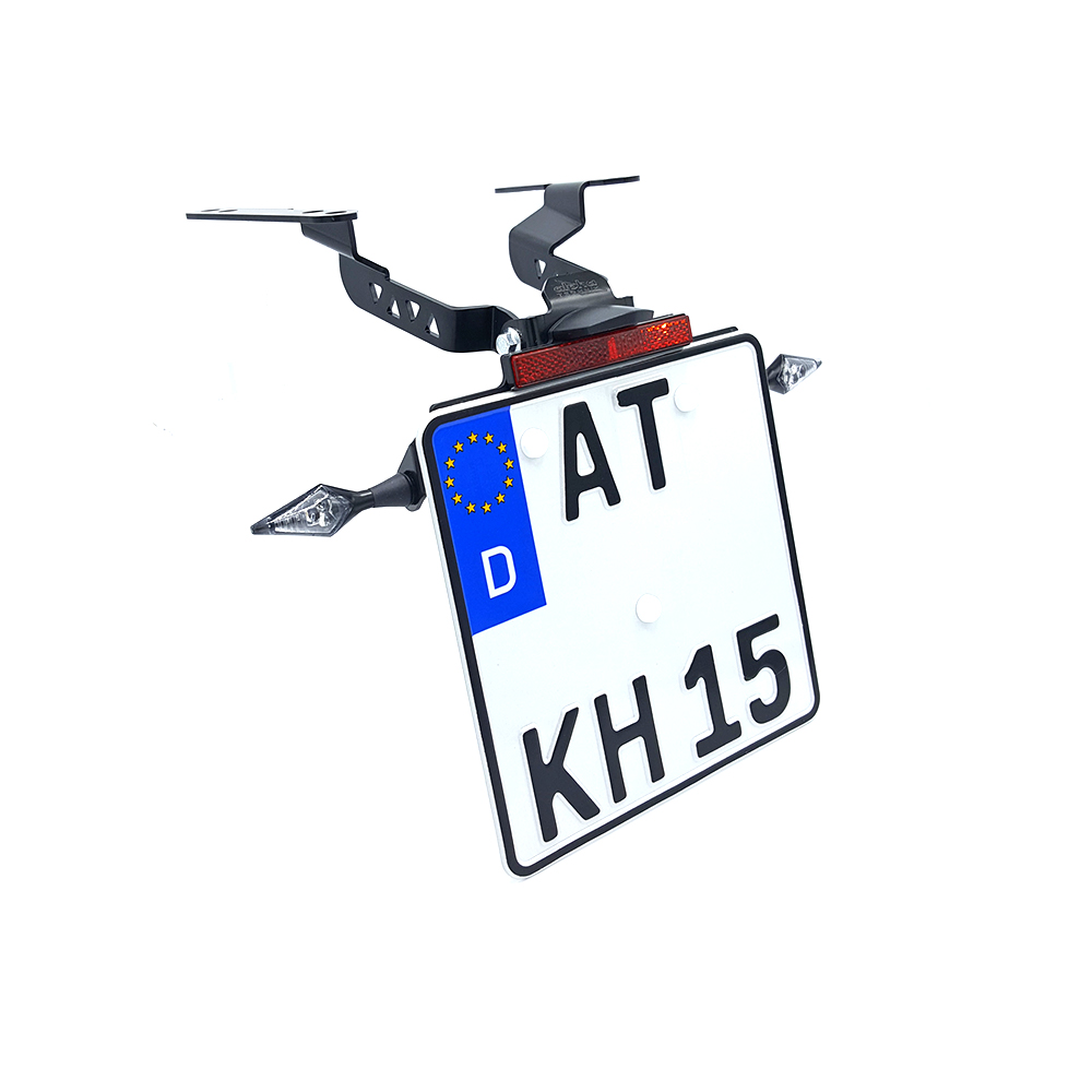 alpha Technik Number Plate Holder for Honda CB650R, CB650RA and CBR650R, CBR650RA; Model Year 2019 - 2020
